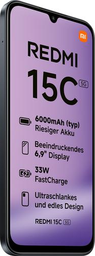 Xiaomi Redmi 15C 17.5 cm (6.9") 5G USB Type-C 4 GB 128 GB 6000 mAh Black