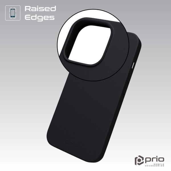 prio Liquid Silicone Case MAG for iPhone 15 (6.1in) black