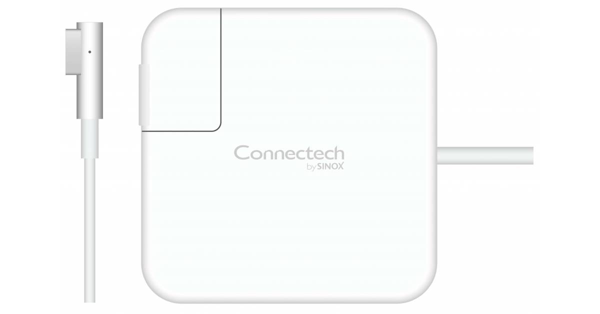 Sinox - 60W Replacement Adapter til MagSafe (Kompatibel m. MacBook / MacBook Pro)