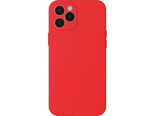 Baseus Liquid Silica Gel Case Flexible Gel Case for iPhone 12 Pro Max Red