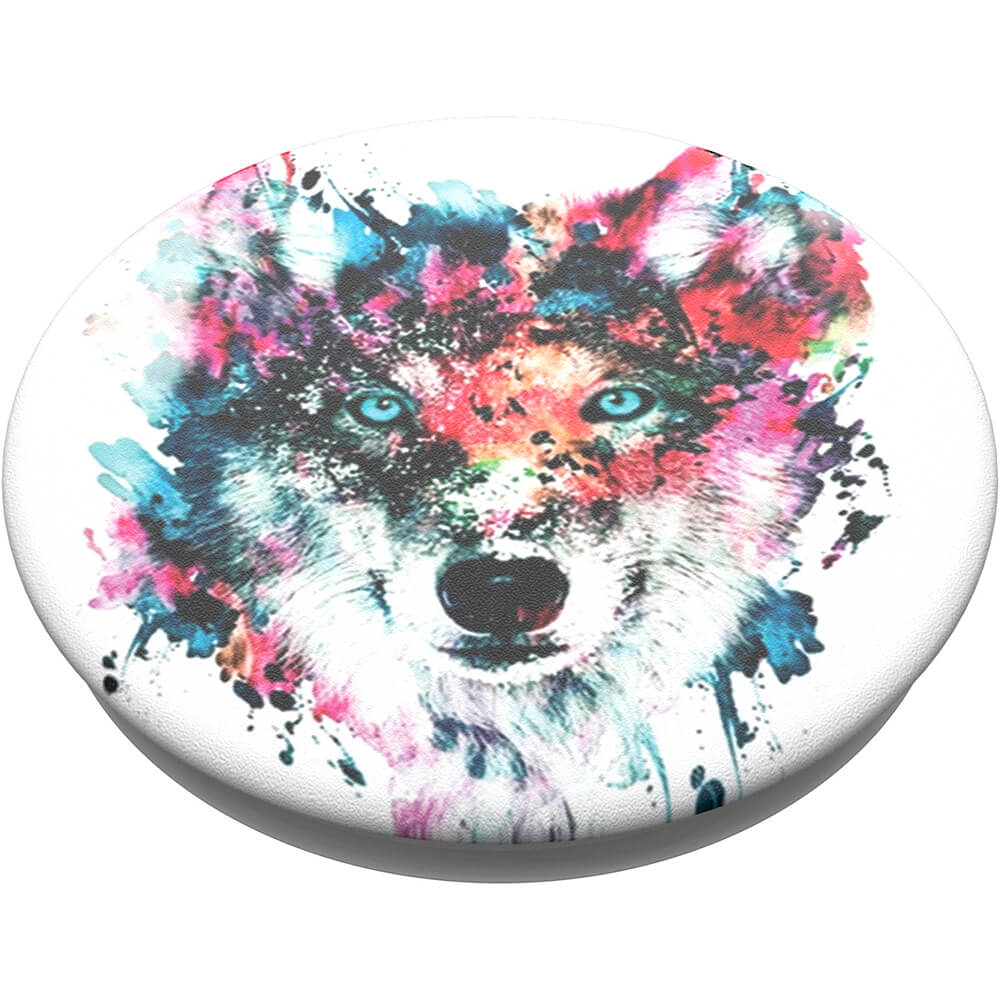 POPSOCKETS Wolf Aftageligt Greb m. Standerfunktion