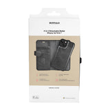 BUFFALO 2in1 Wallet 3 card iPhone 13 / 14 6,1" Black