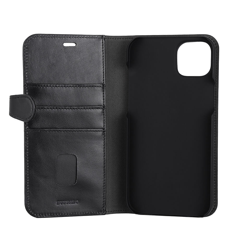 BUFFALO 2in1 Wallet 3 card iPhone 14 Plus 6,7" Black