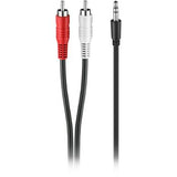 Pro MiniJack - 2xRCA - Black - 3m