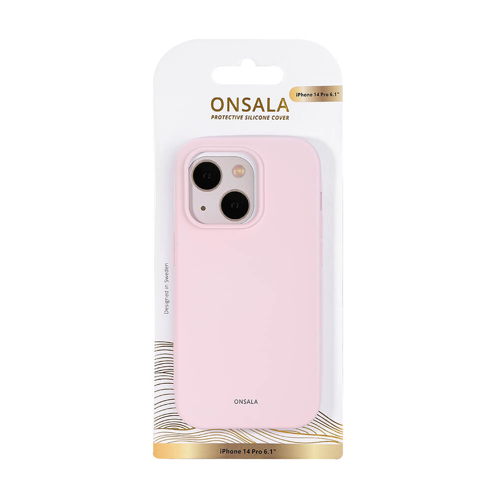 Mobilcover Silikone Chalk Pink - iPhone 14 Pro