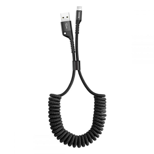 BASEUS SPIRAL LIGHTNING KABEL 1 M. SORT