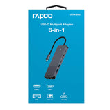 RAPOO Multiport USB-C 6-i-1 USB-C-Adapter