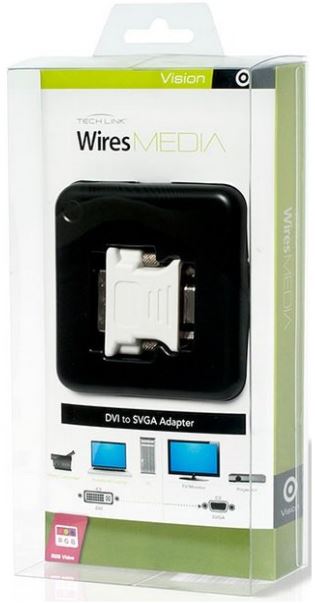 Techlink WiresMEDIA, DVI - SVGA Hvid
