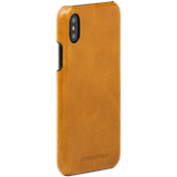 Et brunt cover til en mobiltelefon
