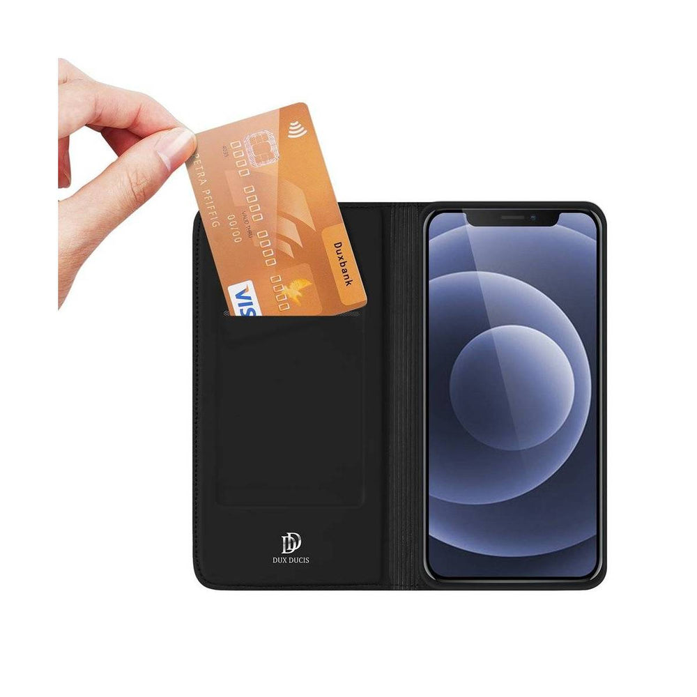 DUX DUCIS iPhone 13 6,1" cover med kortplads og klap - sort