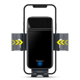 Baseus elektrisk smartphoneholder til cykel med indbygget solpanel 150mAh sort (SUZG010001)