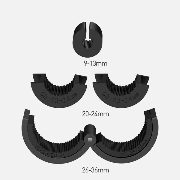 Baseus elektrisk smartphoneholder til cykel med indbygget solpanel 150mAh sort (SUZG010001)