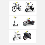 Baseus elektrisk smartphoneholder til cykel med indbygget solpanel 150mAh sort (SUZG010001)