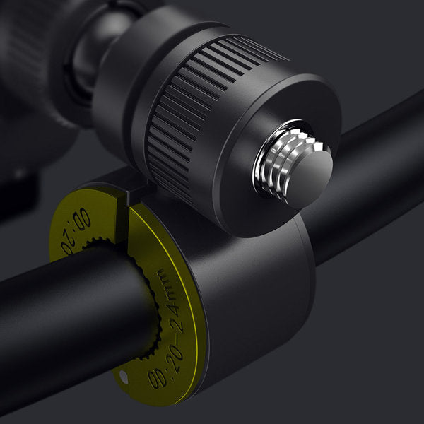 Baseus elektrisk smartphoneholder til cykel med indbygget solpanel 150mAh sort (SUZG010001)