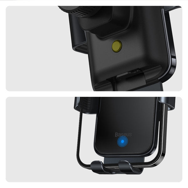 Baseus elektrisk smartphoneholder til cykel med indbygget solpanel 150mAh sort (SUZG010001)