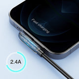 Joyroom USB-kabel - Lightning Opladning / Dataoverførsel 2,4A 1,2m Sølv