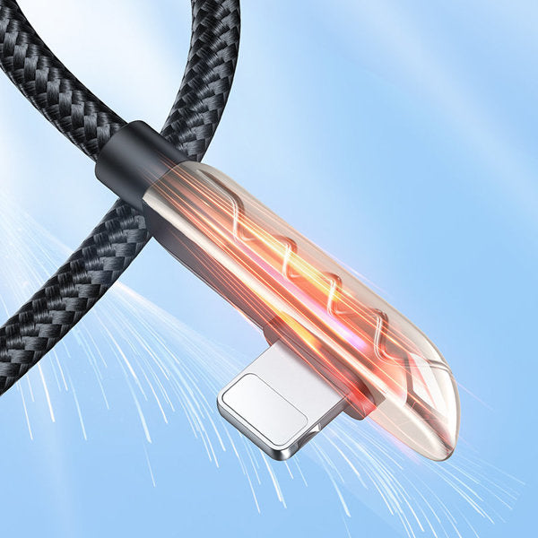 Joyroom USB-kabel - Lightning Opladning / Dataoverførsel 2,4A 1,2m Sølv