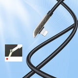 Joyroom USB-kabel - Lightning Opladning / Dataoverførsel 2,4A 1,2m Sølv