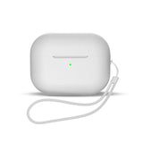 Silikone etui til AirPods 1 / AirPods 2 + håndledsrem - hvid