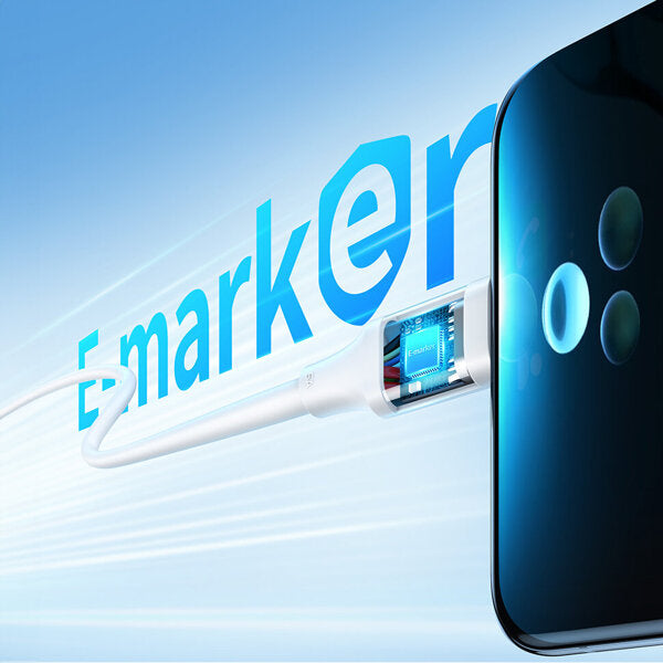 Ugreen US562 USB-C / USB-C PD-kabel 100W 0,5m - hvid