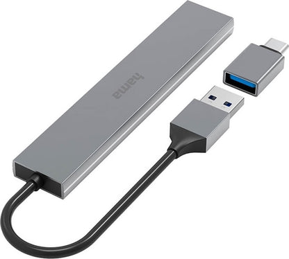 HAMA 3.2 USB-A Hub 4x Porte m/ USB-C Adapter